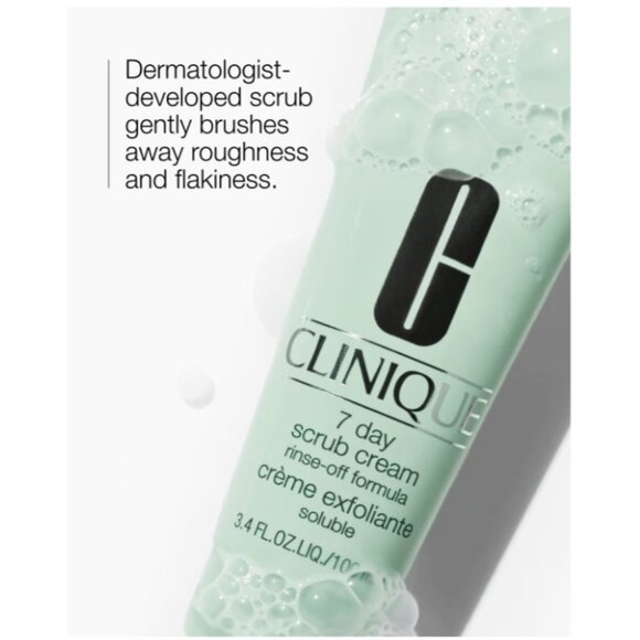 Clinique 7day Scrub Cream Rinse-off Formula, Exfoliating, NEW - Mini 30 ml - Picture 5 of 12